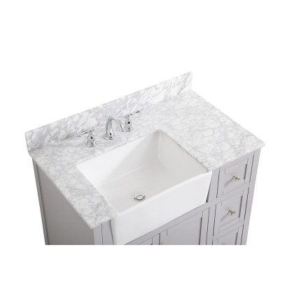 Elegant Bathroom Vanity - Gray (VF60236GR-BS)