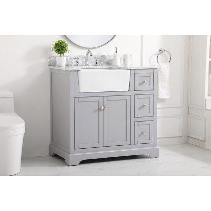 Elegant Bathroom Vanity - Gray (VF60236GR-BS)