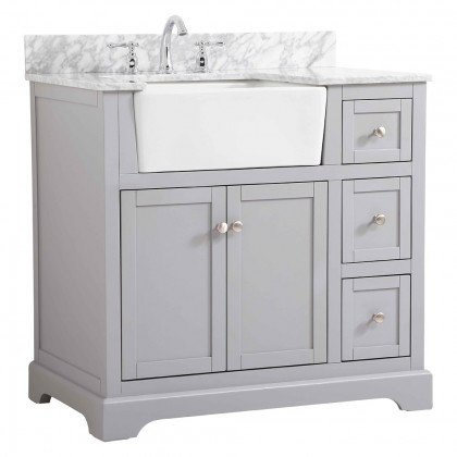 Elegant Bathroom Vanity - Gray (VF60236GR-BS)
