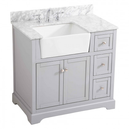 Elegant Bathroom Vanity - Gray (VF60236GR-BS)