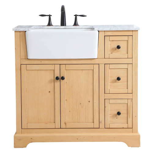 Elegant Bathroom Vanity - Natural Wood (VF60236NW)