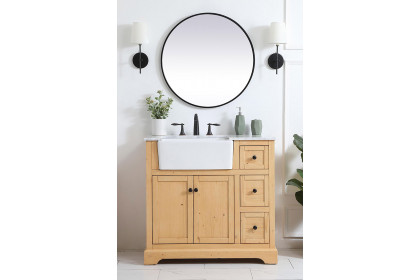Elegant™ VF60236NW Bathroom Vanity - Natural Wood