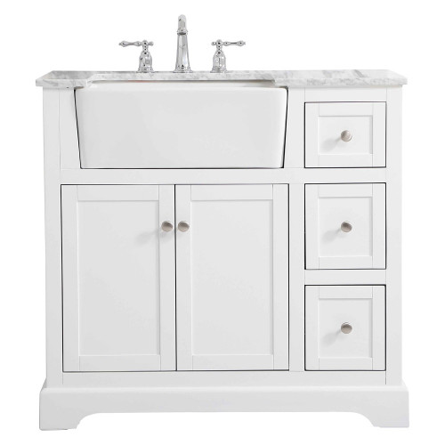 Elegant Bathroom Vanity - White (VF60236WH)