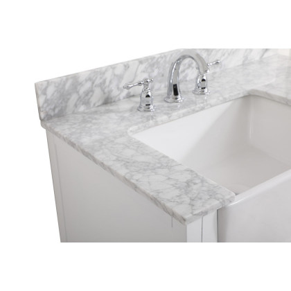 Elegant Bathroom Vanity - White (VF60236WH-BS)