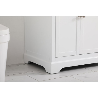 Elegant Bathroom Vanity - White (VF60236WH-BS)