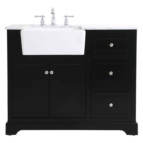 Elegant Bathroom Vanity - Black (VF60242BK)