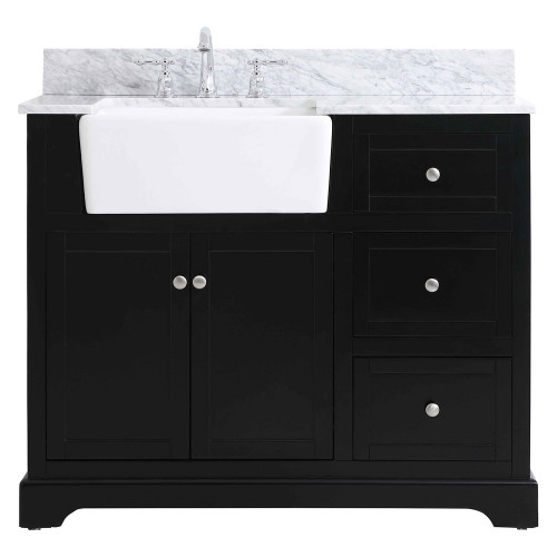 Elegant Bathroom Vanity - Black (VF60242BK-BS)