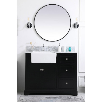 Elegant Bathroom Vanity - Black (VF60242BK-BS)