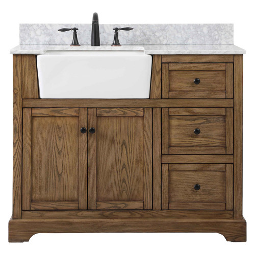 Elegant Bathroom Vanity - Driftwood (VF60242DW-BS)