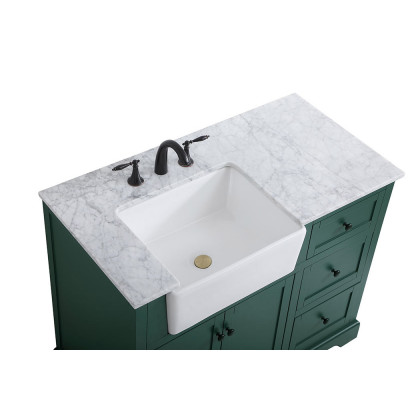 Elegant Bathroom Vanity - Green (VF60242GN)