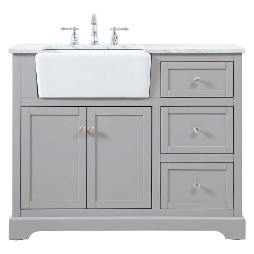 Elegant Bathroom Vanity - Gray (VF60242GR)