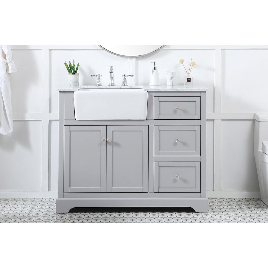 Elegant Bathroom Vanity - Gray (VF60242GR)