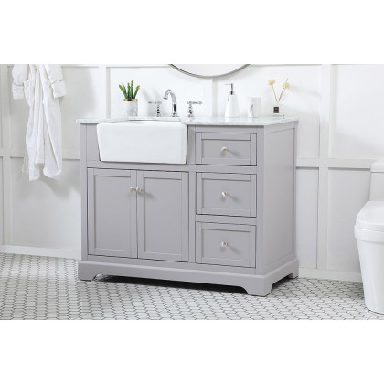 Elegant Bathroom Vanity - Gray (VF60242GR)