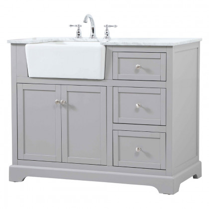 Elegant Bathroom Vanity - Gray (VF60242GR)