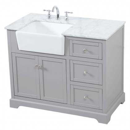 Elegant Bathroom Vanity - Gray (VF60242GR)
