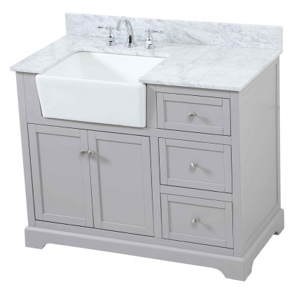 Elegant Bathroom Vanity - Gray (VF60242GR-BS)