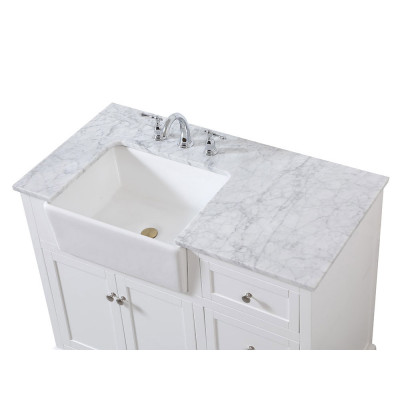 Elegant Bathroom Vanity - White (VF60242WH)