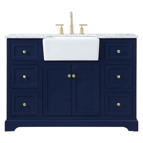 Elegant Bathroom Vanity - Blue (VF60248BL)