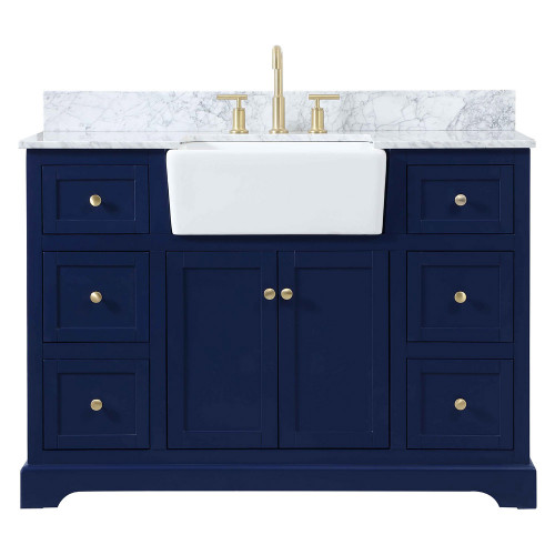 Elegant Bathroom Vanity - Blue (VF60248BL-BS)