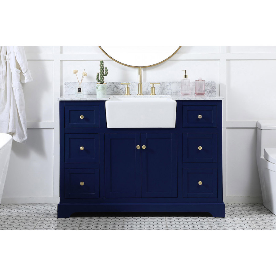 Elegant Bathroom Vanity - Blue (VF60248BL-BS)