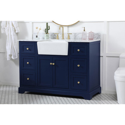 Elegant Bathroom Vanity - Blue (VF60248BL-BS)