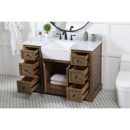 Elegant Bathroom Vanity - Driftwood (VF60248DW-BS)