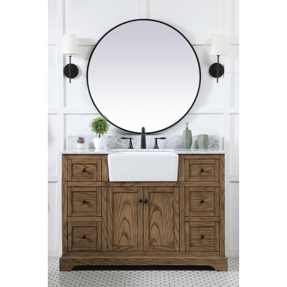 Elegant Bathroom Vanity - Driftwood (VF60248DW-BS)