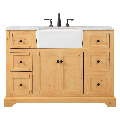 Elegant Bathroom Vanity - Natural Wood (VF60248NW)