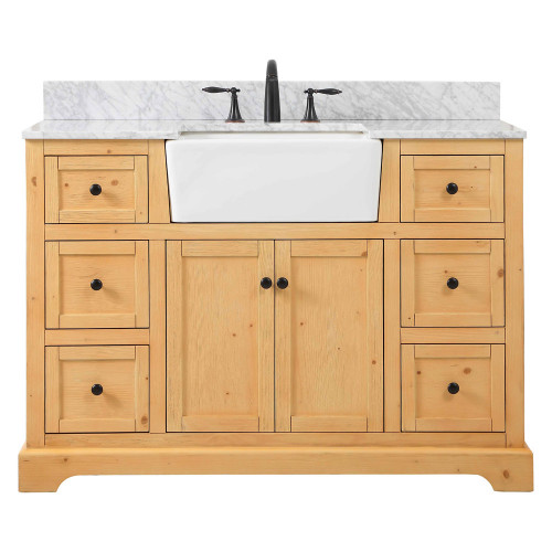 Elegant Bathroom Vanity - Natural Wood (VF60248NW-BS)