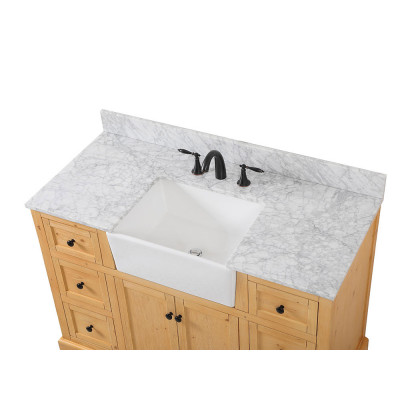 Elegant Bathroom Vanity - Natural Wood (VF60248NW-BS)