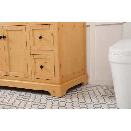 Elegant Bathroom Vanity - Natural Wood (VF60248NW-BS)