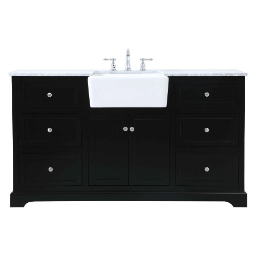 Elegant Bathroom Vanity - Black (VF60260BK)