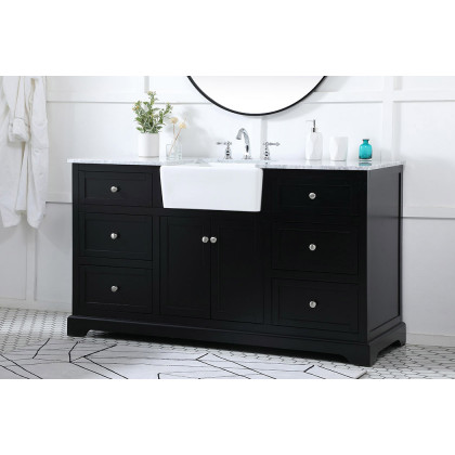 Elegant Bathroom Vanity - Black (VF60260BK)