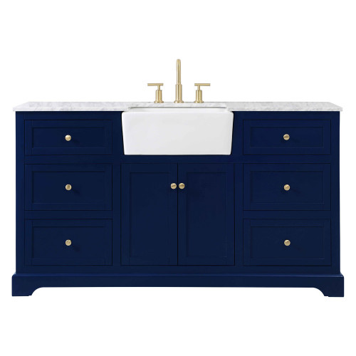 Elegant Bathroom Vanity - Blue (VF60260BL)