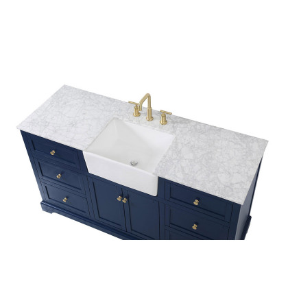 Elegant Bathroom Vanity - Blue (VF60260BL)