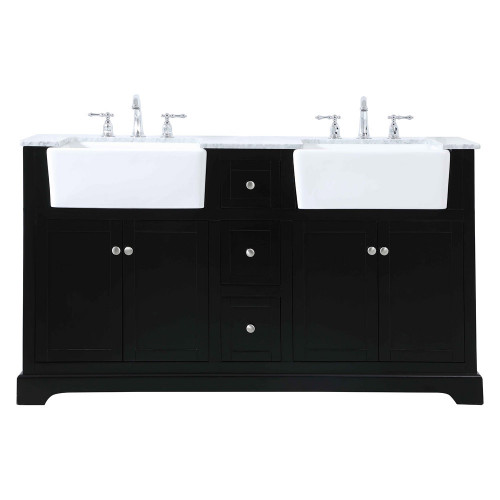 Elegant Bathroom Vanity - Black (VF60260DBK)