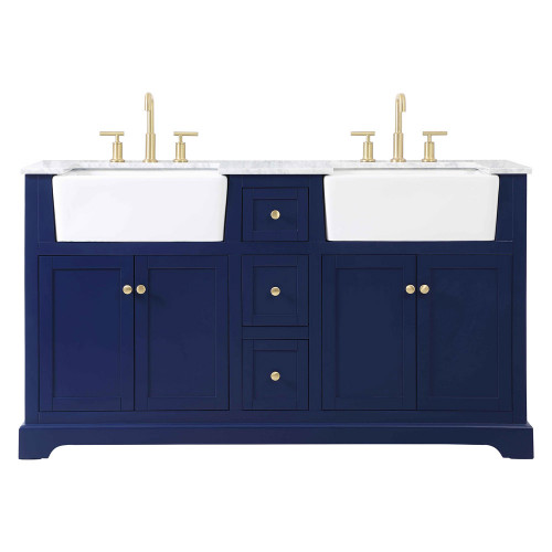 Elegant Bathroom Vanity - Blue (VF60260DBL)