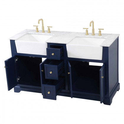 Elegant Bathroom Vanity - Blue (VF60260DBL)