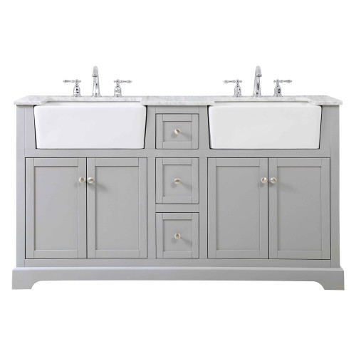 Elegant Bathroom Vanity - Gray (VF60260DGR)