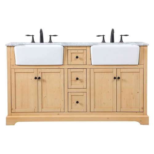 Elegant Bathroom Vanity - Natural Wood (VF60260DNW)