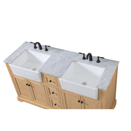 Elegant Bathroom Vanity - Natural Wood (VF60260DNW)