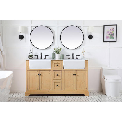 Elegant Bathroom Vanity - Natural Wood (VF60260DNW)