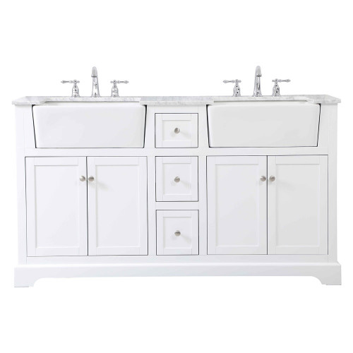 Elegant Bathroom Vanity - White (VF60260DWH)