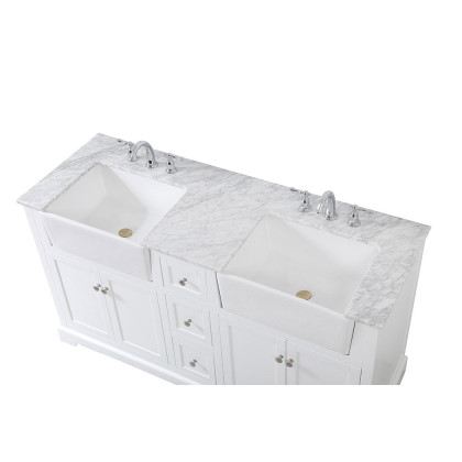 Elegant Bathroom Vanity - White (VF60260DWH)