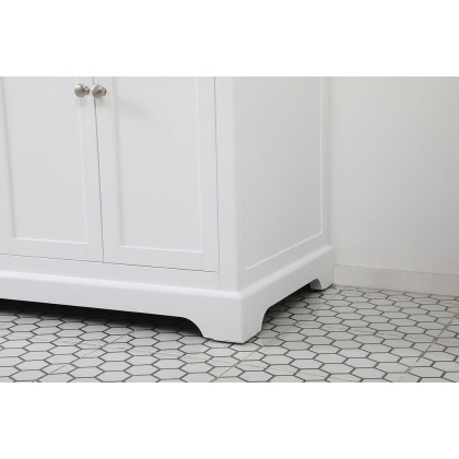 Elegant Bathroom Vanity - White (VF60260DWH)