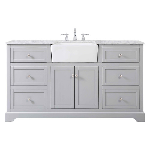 Elegant Bathroom Vanity - Gray (VF60260GR)