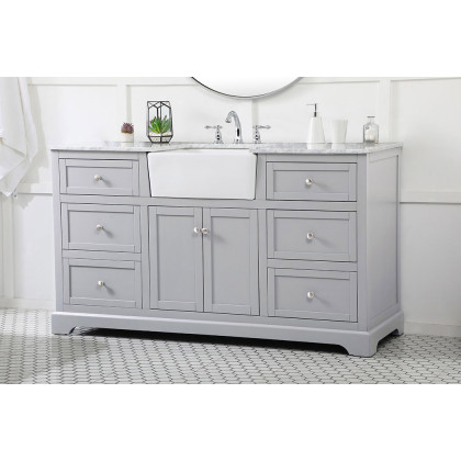 Elegant Bathroom Vanity - Gray (VF60260GR)