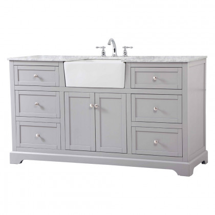 Elegant Bathroom Vanity - Gray (VF60260GR)