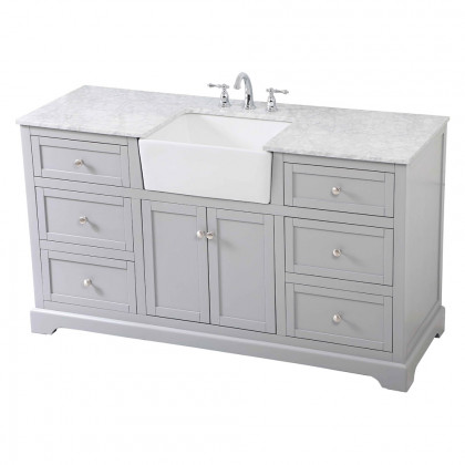Elegant Bathroom Vanity - Gray (VF60260GR)