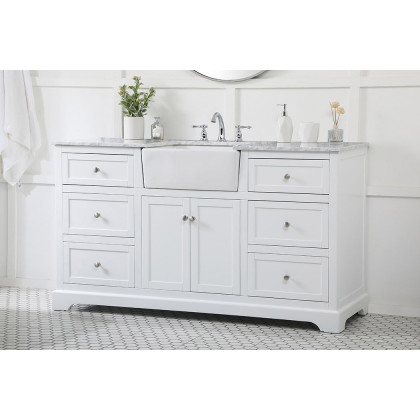 Elegant Bathroom Vanity - White (VF60260WH)